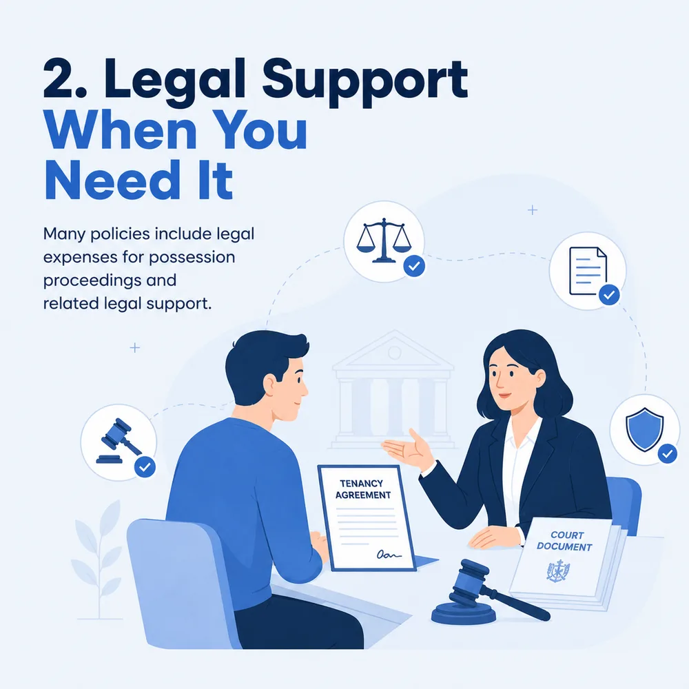 Reason 2: legal support and expenses for possession proceedings