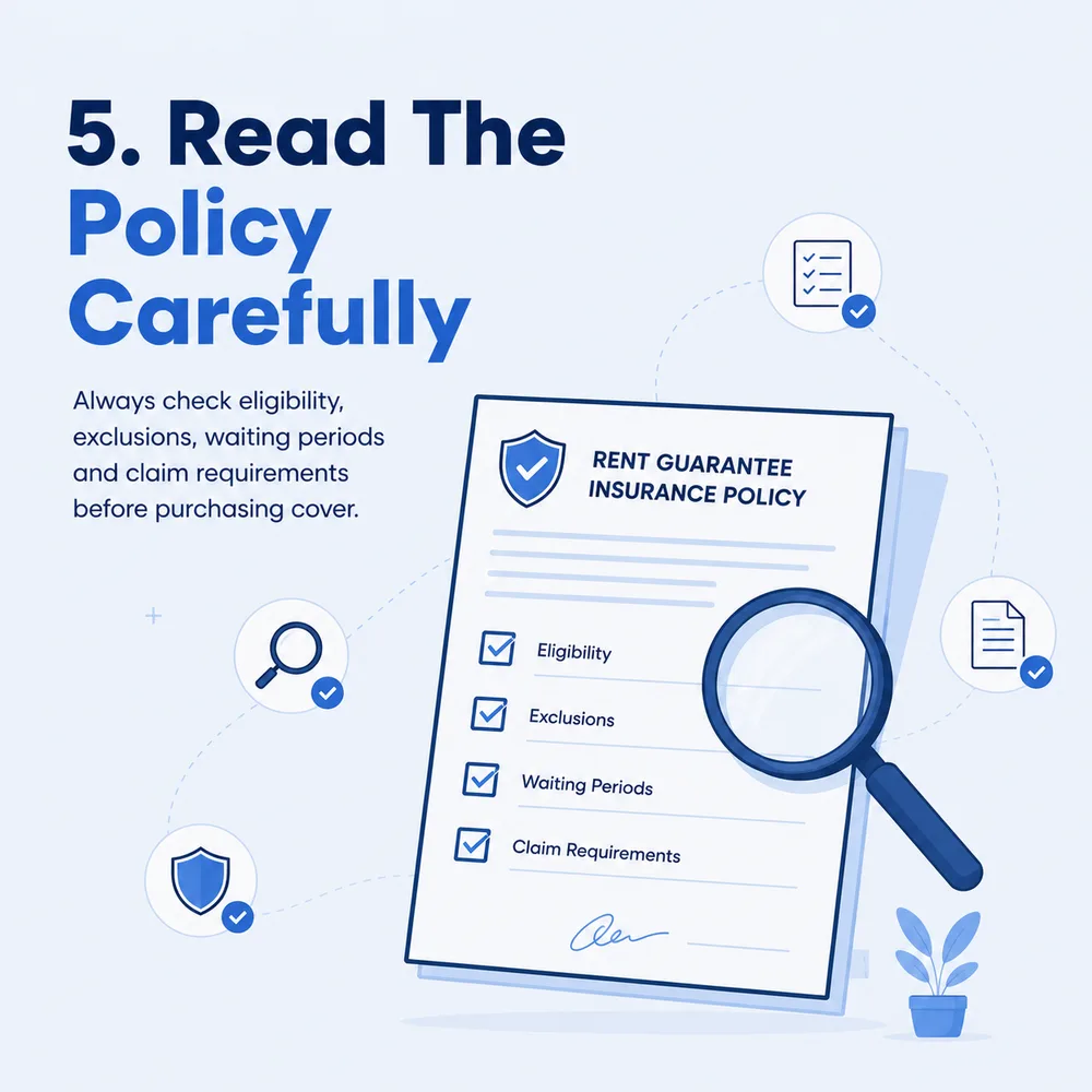 Reason 5: read the policy carefully for eligibility, exclusions, waiting periods and claims